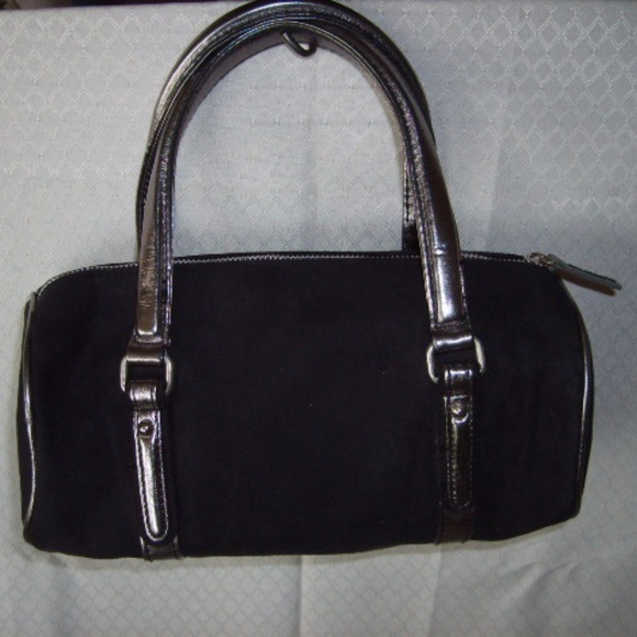 Bag Victoria's Secret Ultra Suede Black/Metallic Trim - Picture 2 of 4